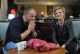 Monika Richardson rozmawia z Erykiem Lubosem – laureatem Nagrody im. Z. Cybulskiego z 2009 roku (fot. TVP)