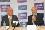 Prezesi obu telewizji podsumowali pracę przy najnowszym projekcie „Szpiedzy w Warszawie” (fot. I.Sobieszczuk/TVP)