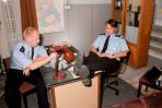 ... lub na miejscowym posterunku policji (fot. TVP)