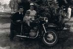 Moi Rodzice i ja na MZ Jaskółka, koniec lata 1959 fot. Janusz