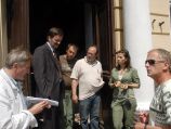 Ekipa na planie. Od lewej: autor scenariusza i reżyser Paweł Woldan (fot. Leszek Wróblewski, TVP)