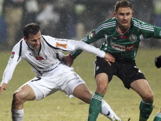 Legia przegrała swoje spotkanie w Zabrzu (fot. PAP/Andrzej Grygiel)