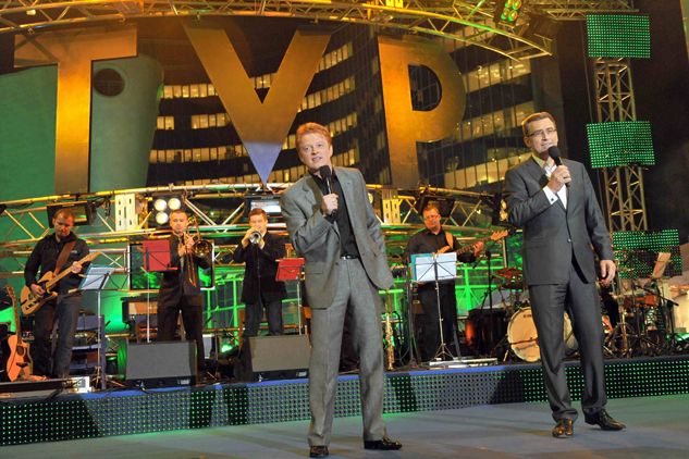 Teleekspresowy duet - Paweł Bukrewicz i Maciej Orłoś (fot. I. Sobieszczuk/TVP)