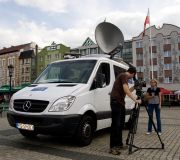 wóz satelitarny OTV Gorzów Wielkopolski, fot. Ireneusz Ostapczuk