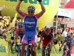Mirco Lorenzetto z ekipy Lampre wygrał czwarty etap 67. Tour de Pologne (fot. PAP)