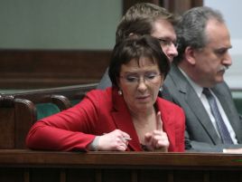 Minister zdrowia Ewa Kopacz i wiceminister zdrowia Adam Fronczak podczas posiedzenia Sejmu (fot.PAP/Leszek Szymański)