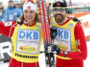 Norwegowie pewnie wygrali w Val di Fiemme (fot.PAP/EPA)