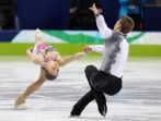 Polska para sportowa Joanna Sulej i Mateusz Chruściński dziś rywalizowała w programie krótkim (fot. PAP)