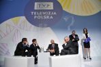 Tomasz Lis, Piotr Kraśko, prezes TVP Juliusz Braun, członek Zarządu TVP Bogusław Piwowar (fot. Jan Bogacz/TVP)