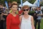 Joanna Brodzik i jej serialowa córka, czyli Olga Frycz. (Fot. Jan Bogacz/TVP)