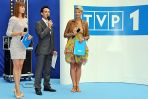 Konferencję poprowadzili Paulina Chylewska, Odeta Moro-Figurska i Radek Brzózka. (Fot. Jan Bogacz/TVP)