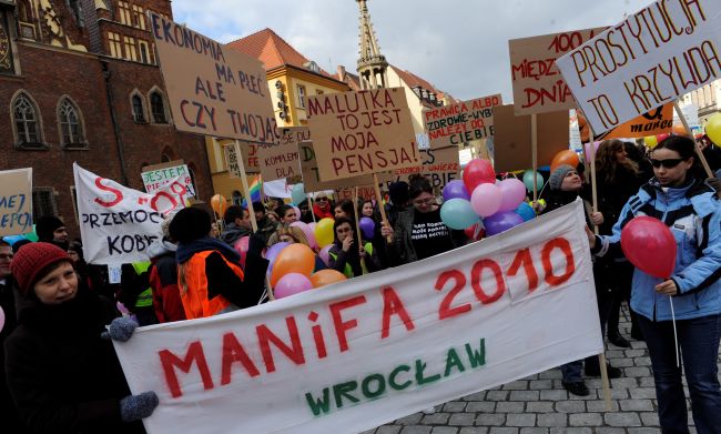 Do Manify przyłączył się też  Wrocław (fot. PAP/Grzegorz Hawałej )