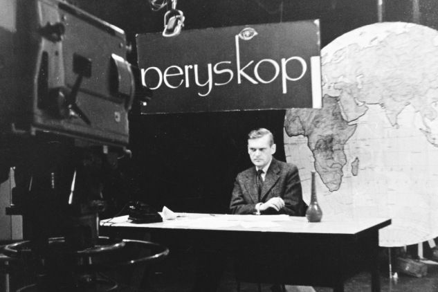 Karol Małcużyński i początki telewizyjnej publicystyki zagranicznej, czyli program "Peryskop". (fot. archiwum TVP) Karol Małcużyński i początki telewizyjnej publicystyki zagranicznej, czyli program "Peryskop". (fot. archiwum TVP)