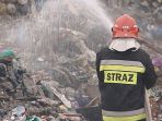 Pożar wysypiska śmieci