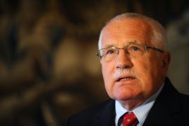 Prezydent Czech Vaclav Klaus jest zadowolony z decyzji unijnych liderów (fot. arch. PAP/CTK Photo/Katerina Sulova)