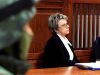 Żona Marka Papały - Małorzata podczas procesu ws. zabójstwa jej męża