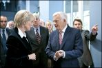 Belgijska księżniczka Astrid i przewodniczący PE Jerzy Buzek podczas otwarcia Parlamentarium (fot. Parlament Europejski)