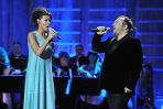 Ceremonię wręczenia Złotych Kaczek uatrakcyjnił występ: E. Górniak i M. Szcześniaka (fot. I. Sobieszczuk/TVP)