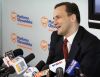 Minister spraw zagranicznych Radosław Sikorski podczas wczorajszej konferencji prasowej w Szczecinie. (Fot. PAP/Jerzy Undro)