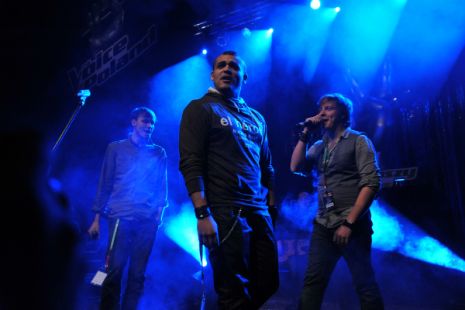 Niezwykłe trio: Antek Smykiewicz, Damian Ukeje i Piotrek Niesłuchowski rozgrzało publiczność (fot. I. Sobieszczuk)
