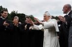 Papież podczas wizyty w Oscott College, fot. PAP/EPA/A.Devlin