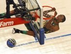 Jeremy Evans wygrał konkurs wsadów (fot. PAP/EPA)
