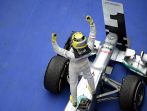 Nico Rosberg odniósł w Chinach pierwsze zwycięstwo w karierze (fot. PAP/EPA)