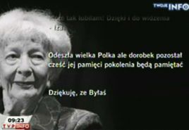 Pożegnanie Wisławy Szymborskiej (fot. TVP Info)