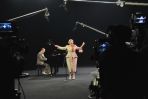 Krystyna Janda i Maciej Stuhr w jednej ze scen spektaklu (fot. Ireneusz Sobieszczuk/TVP)