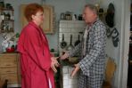 Biernacki (Marek Siudym) i Kleczkowska (Małgorzata Rożniatowska) – mieszkańcy Złotopolic (fot. J.Urbaniak/TVP)