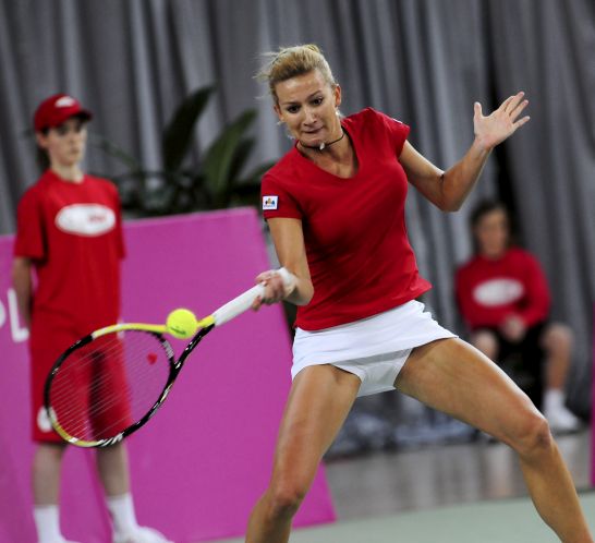 Marta Domachowska mimo dzielnej postawy nie dała rady Yaninie Wickmayer (fot. PAP/EPA)