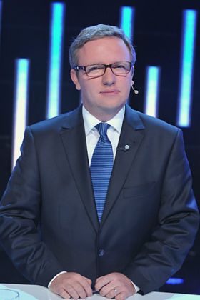 Prawo i Sprawiedliwość reprezentował Krzysztof Szczerski (fot. Jan Bogacz) (c)