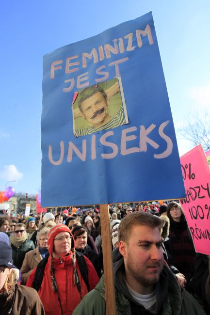 Barwna Manifa doszła pod Sejm (fot. PAP/Grzegorz Jakubowski )