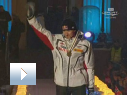 Adam Małysz na podium