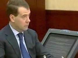 Prezydent Rosji Dmitrij Miedwiediew (TVP)