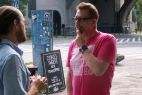 Kristoffer Rus i Tomasz Raczek  na planie pierwszego odcinka Weekendowego Magazynu Filmowego (fot. redakcja WMF)