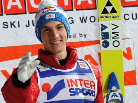 Gregor Schlierenzauer ma już 39 zwycięstw w Pucharze Świata (fot. PAP/Grzegorz Momot)
