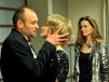 Magdalena Cielecka, Agnieszka Grochowska i Mariusz Bonaszewski na planie spektaklu Teatru TVP „Getsemani” (fot. TVP)