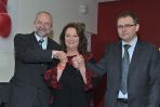 Od lewej: prezes Zarządu TVP Juliusz Braun, prezes Fundacji „Mimo Wszystko” Anna Dymna oraz dyrektor NCK Krzysztof Dudek