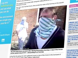 Zdjęcia mężczyzny, który prawdopodobnie spalił Koran, umieścił portal dailymail.co.uk