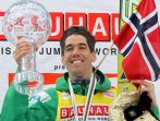 Norweg Anders Bardal z trofeum (fot. PAP/Grzegorz Momot)