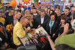 Jurek przekazał też zdjęcie zrobione podczas wizyty przedstawicieli fundacji w Pałacu Prezydenckim (fot. I.Sobieszczuk/TVP)