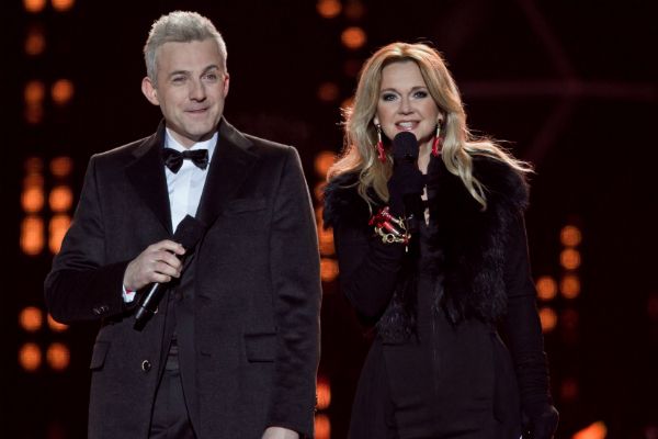 Gospodarze imprezy – Grażyna Torbicka i Hubert Urbański (fot. PAP/EPA)