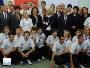 Sentymentalne spotkanie niepełnosprawnych sportowców
