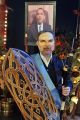 Radosław Sikorski pojawił się na balu z antyrakietową tarczą (fot. J. Bogacz/TVP)