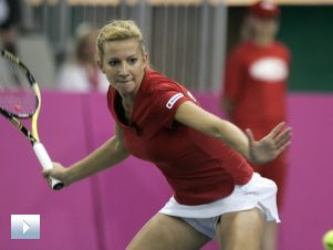 Fed Cup: Marta Domachowska - Carla Suarez-Navarro (mecz)