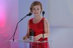 Gabriela Muskała otrzymała nagrodę w kategorii drugoplanowa rola żeńska za rolę w filmie „Wymyk” (fot. Adam Ciereszko/PAP)