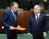 Premier Donald Tusk i prezydent Lech Kaczyński