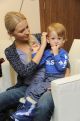 Emilia Czerkawska przygotowuje synka do pierwszego występu na żywo (fot. Agencja Forum)