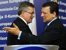 Bronisław Komorowski i Jose Manuel Barroso w Brukseli (fot. PAP/Jacek Turczyk)